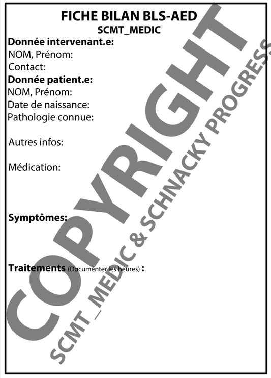 BLS-AED Assessment Card